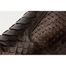 The Boss Brown Snake Zip-Up Leather Men Boot Limited Edition image 8
