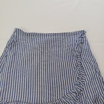 Moa Moa Women's Blue & White Stripes Elastic Waist Pencil Skirt Size XL Waist 30 image 7