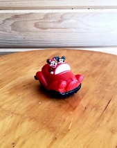 Vintage Disney Mickey Minnie Mouse 1991 Wind Up Red Car Toy Burger King - £13.14 GBP