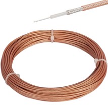 Xrds-Rf Rg-316 Coax Cable 50 Ft, Thin Rf Coaxial Cable Flexible Lightweight Low  - £31.44 GBP