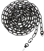 Voguad 19 Feet Black Chain For Hanging Lamp, Decorative Lighting Fixture Chain, - £26.37 GBP