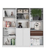 Utah 3 Piece Living Room Set with 3 Bookcases, White  - $805.56 CAD