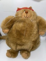 Hallmark 11” Vintage 1986 Purrsonality Fat Cat Chuck Plush Stuffed Animal - £13.46 GBP