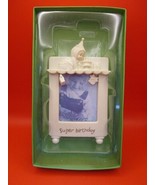 DEPARTMENT 56 SNOWBABIES PICTURE FRAME SUPER BIRTHDAY 7&quot; NEW IN BOX - £27.76 GBP