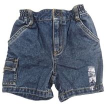 Gymboree Vintage 2002 Baby Toddler Boy Denim Jean Cargo Shorts Blue 12-1... - $19.80