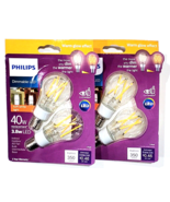 2 Packs Philips Dimmable Led Soft White Light 40w Replacement 3.8w Led A15 - £20.55 GBP