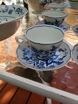 Vintage Blue Danube Japan China Cup &amp; Saucer Blue Onion Design - £4.59 GBP