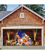 Christmas Garage Door Decorations Merry Christmas Garage Door Cover Gara... - £31.56 GBP