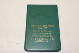 Vintage 1957 Reliable Memo Book Style 259, Amsterdam Co., NY New York Ep... - $7.91