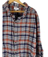 Croft &amp; Barrow Size 4XB Flannel Shirt 4XL Big &amp; Tall Mens Button Down Plaid - $46.44