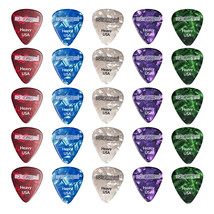 5 Core 20PK Stylish Celluloid Guitar Picks Heavy Extremely Durable Plectrums - £8.63 GBP
