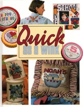 Quick as a Wink Hardcover 1996 Cross Stitch Patterns New - £7.34 GBP