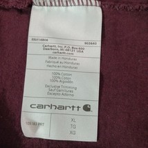 Carhartt 105183 PRT Relaxed Fit Men's Red Cotton Short Sleeve T-Shirt Size XL image 8