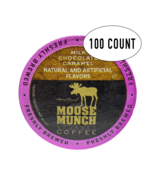 Moose Munch Coffee, Milk Chocolate Caramel, 100 Single Serve Cups - $1,027.56 MXN