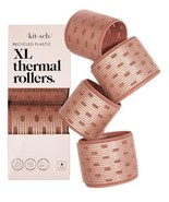 Recycled Plastic XL Thermal Rollers, 4 Piece Set, Terracotta - $14.99