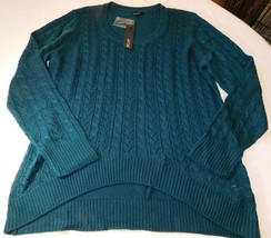 Apt. 9 Women&#39;s Ladies Long Sleeve Sweater 426 Mystic Teal XL xlarge H802... - $32.81