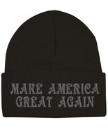 Trump 2024 Winter Hat Victorin Font MAKE AMERICA GREAT Winter Cuff or Be... - $21.99