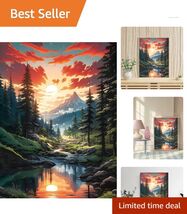 Colorful Forest Landscape Diamond Painting Kit - Full Drill DIY Art for ... - $19.75