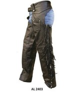 Chaps with Braid and Fringe Black - $131.47 CAD+