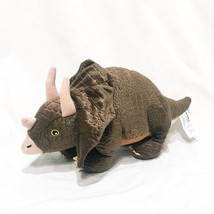 Triceratops Dinosaur Kohl&#39;s Cares Plush Stuff Animal 15&quot; Long Brown 2020 - £15.08 GBP