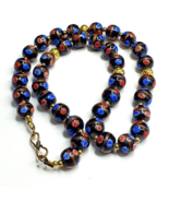 BELLISSIMO FILO DI PERLINE IN VETRO stile Murano fantasia arte 12 mm avv... - $45.98