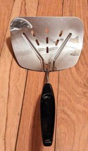 Vtg Foley Stainless Steel Wide Slotted Turner  Flipper Curved Spatula MPLS, USA - £12.58 GBP