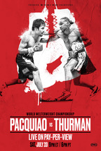 Manny Pacquiao VS Keith Thurman Poster Welterweight Boxing Match Print 24x36&quot; - £9.29 GBP+