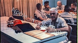 1966 CPO Mess, Officers Eating, Backgammon USS Repose Ektachrome 35mm Slide - £3.33 GBP