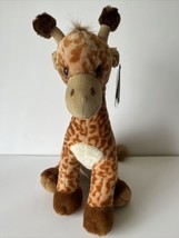 Fiesta Plush Giraffe Brown Spotted Stuffed Animal Soft Lovey Sitting 18” W/Tags - £14.41 GBP
