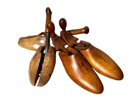 Stadler Antique Wood Wooden Shoe Stretchers Mold Tool Lot Of 4 - $1,145.98 MXN