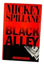 Black Alley Mike Hammer Mickey Spillane Book HC DJ 1986 - $25.63