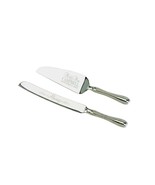 Wedding Cake Serving Set Engraved With Westwood Style Handles Silver Pla... - £54.59 GBP