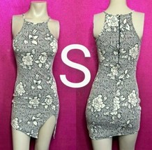 Classy Summer Floral Knit Cami Bodycon Dress ~ Size S - $20.57