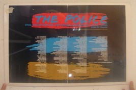 Police poster commerce ad synchronicity black short sleeve 1983/84 thank... - $179.29