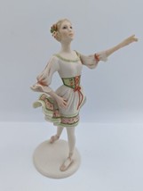 Rare Cybis Ballerina Swanilda Porcelain Figurine Ballet Dancer Signed 1980 - £142.22 GBP