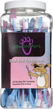 PAW BROTHERS Dual End Toothbrush 50ct Container - $82.66