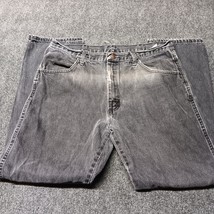 Vintage Rustler Jeans Men 36x30 Black Regular Fit Straight Leg Faded Pants - £18.08 GBP