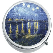 Van Gogh Painting Art Medicine Vitamin Pill Box - £9.08 GBP