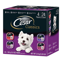 Cesar Classic Loaf in Sauce Adult Wet Dog Food Variety Pack (Beef, Filet Mignon, - £60.10 GBP