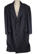 Brooks Brothers 100% Wool Men&#39;s Overcoat Long Coat Size 48 XL Gray - £117.28 GBP