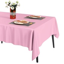 3 Pack Plastic Tablecloth Light Pink Disposable Table Cloth 54&quot; X 108&quot; Plastic T - $10.99