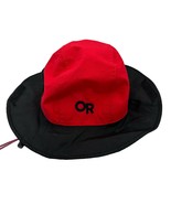 Outdoor Research Made in USA Boonie Hat Waterproof Red Black Size Medium - $27.06 CAD