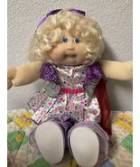RARE VTG Cabbage Patch Kid Girl Blonde Cornsilk Hair Blue Eyes Head Mold... - $6,420.43 MXN