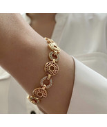 Aztec Bracelet 18k Gold Filled Luxury Waterproof Jewelry - £18.87 GBP