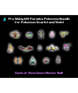14 x ✨ Shiny 6IV ✨ Past &amp; Future Paradox Pokemon Master Balls for Scarle... - £11.74 GBP