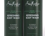 (2 Bottles) Shea Moisture Men Vetiver &amp; Neroli Refreshing Body Wash 15 Oz - £20.15 GBP