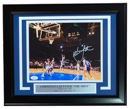 Christian Laettner Signed Framed 8x10 Duke Blue Devils The Shot Photo JS... - £91.31 GBP