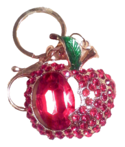 Red Apple Rhinestone Key ring New Free Delivery - €13,42 EUR