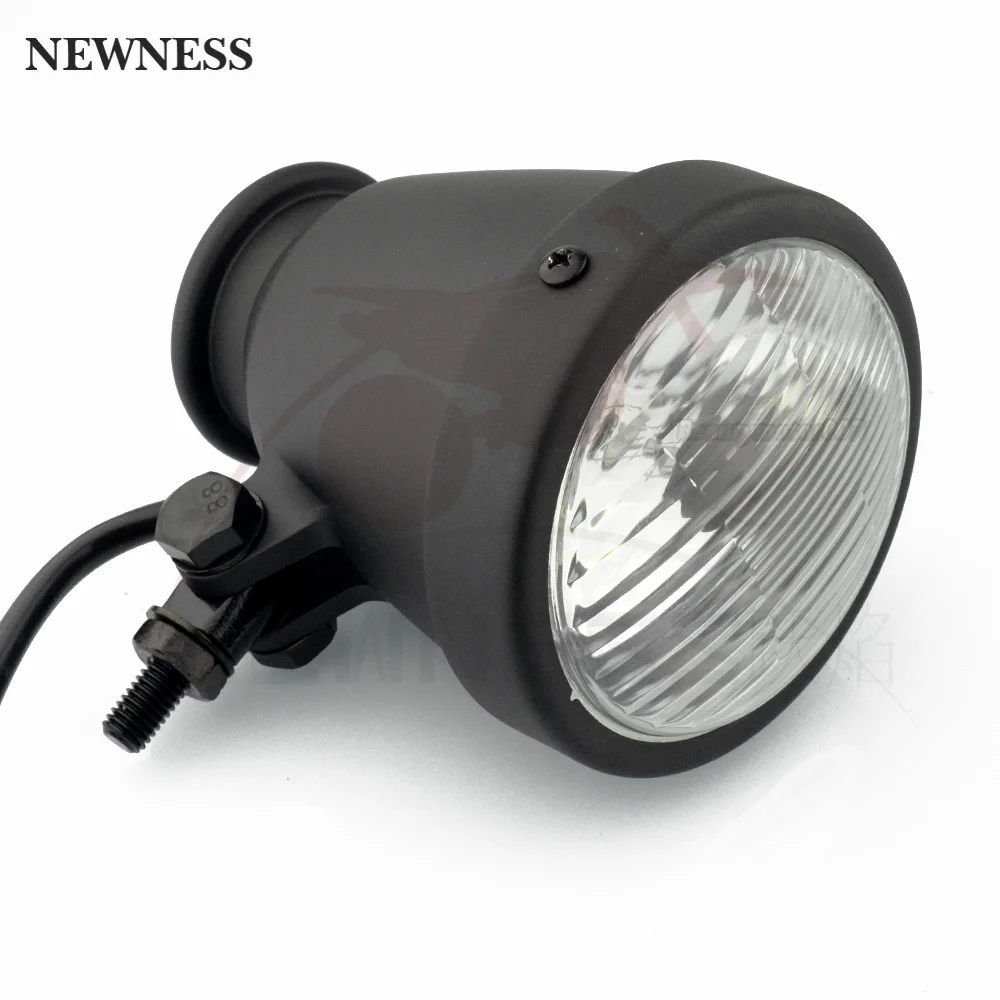 Motorcycle Vintage Custom Headlight Fog Light HS112V 55W/60W Lamp Univer... - $252.23