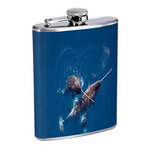 Narwhals D7 Flask 8oz Stainless Steel Hip Drinking Whiskey - $14.80